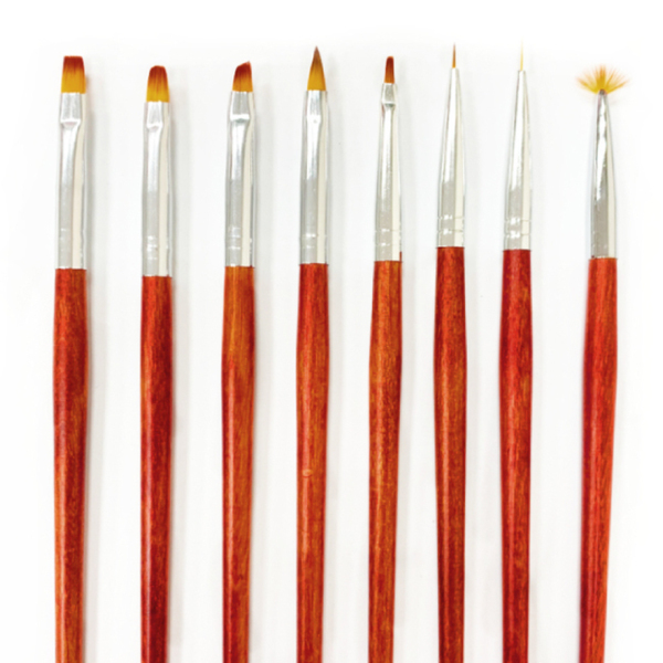 【MoreColors】8入美甲刷 凝膠 水晶 指甲彩繪 美甲刷 8HD-0001