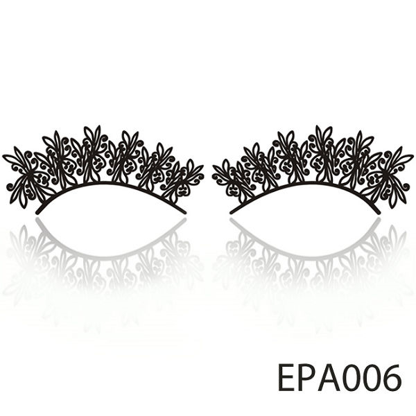 【Xingxiang 形向】紙雕 假睫毛 (黑色-精靈花語) (1對入) EPA006