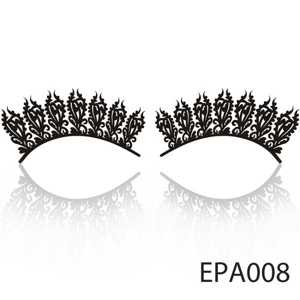 【Xingxiang 形向】紙雕 假睫毛 (黑色-薰衣花叢) (1對入) EPA008