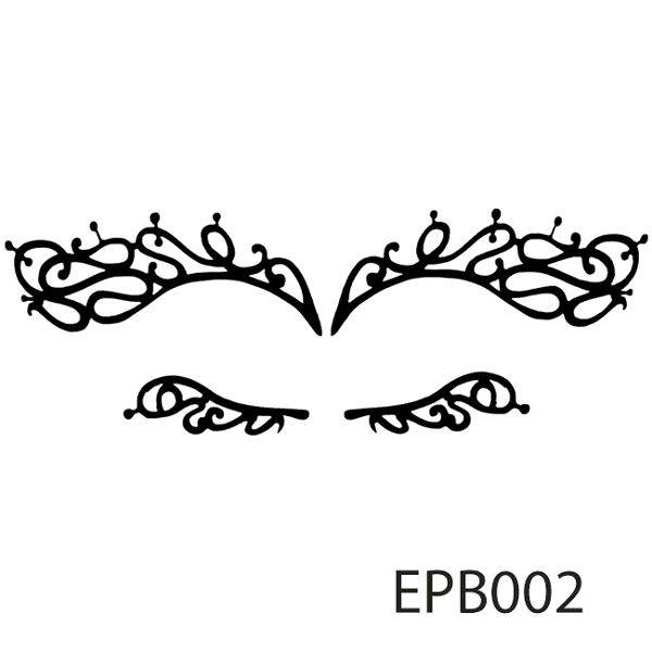 【Xingxiang 形向】黑色 絲絨 浮雕 假睫毛 (1對入) EPB002