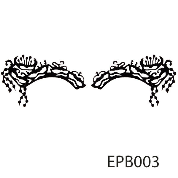 【Xingxiang 形向】黑色 絲絨 浮雕 假睫毛 (1對入) EPB003