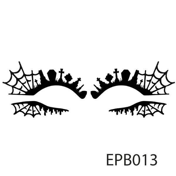 【Xingxiang 形向】黑色 絲絨 浮雕 假睫毛 (1對入) EPB013