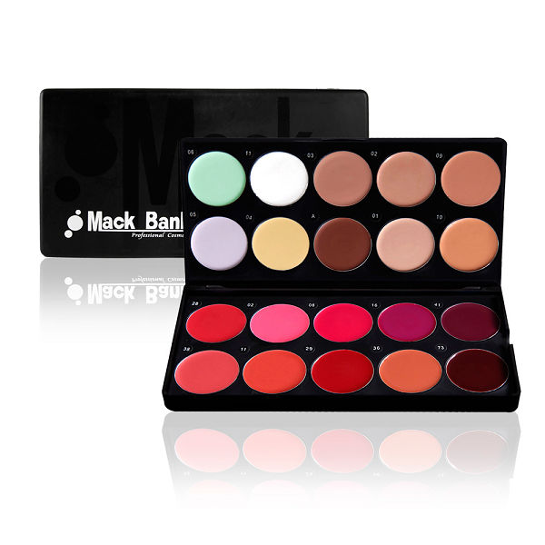 【MackBank】時尚口紅+粉膏組盤 20色 彩盤 M05-03