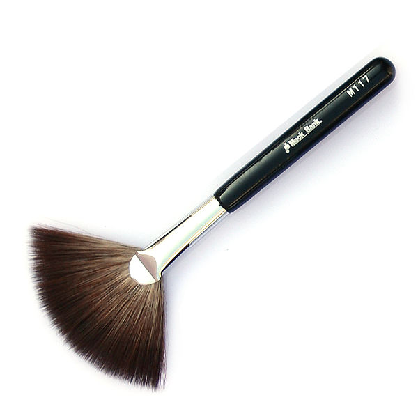 【MackBank】頂級 獾纖毛 扇形刷 餘粉刷(黑色原素另類組) M117